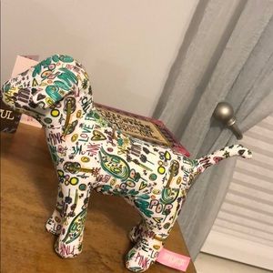 VS PINK graffiti dog EUC